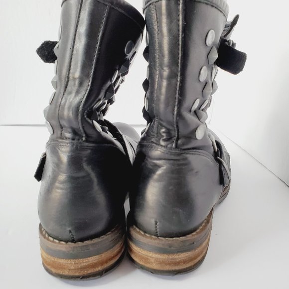 BULLBOXER Edgy Genuine Leather Moto Boots - Picture 5 of 7